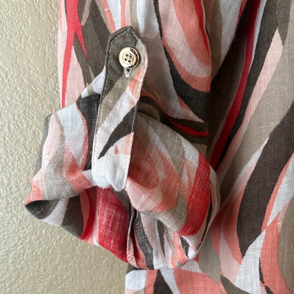 JM Collection Linen Shirt - Picture 5 of 7